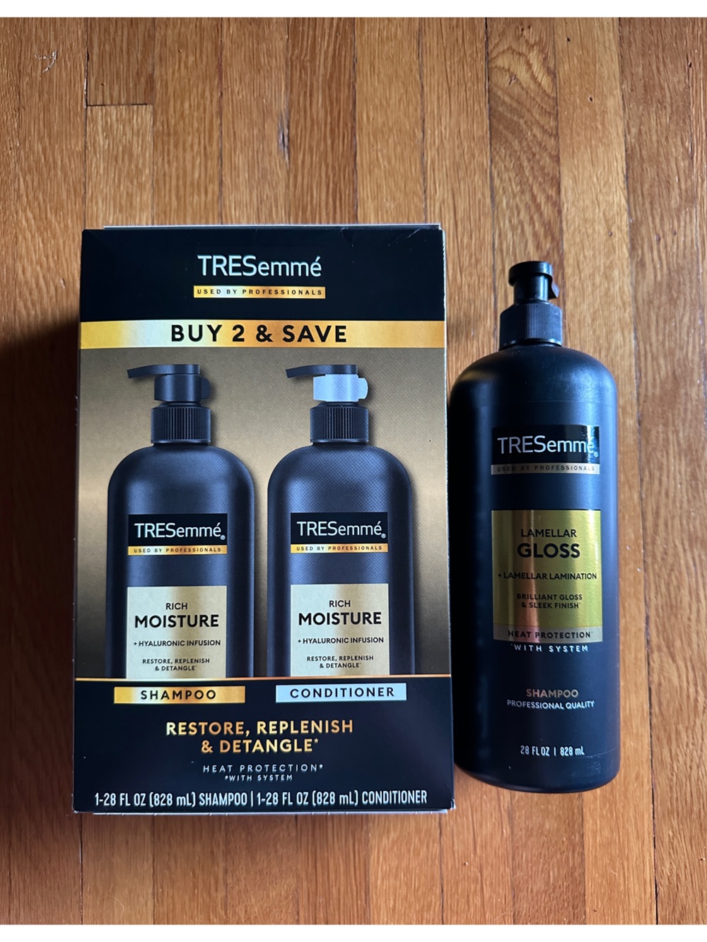 Lot of Tresemmé Shampoo (2) and conditioner (1), NIB